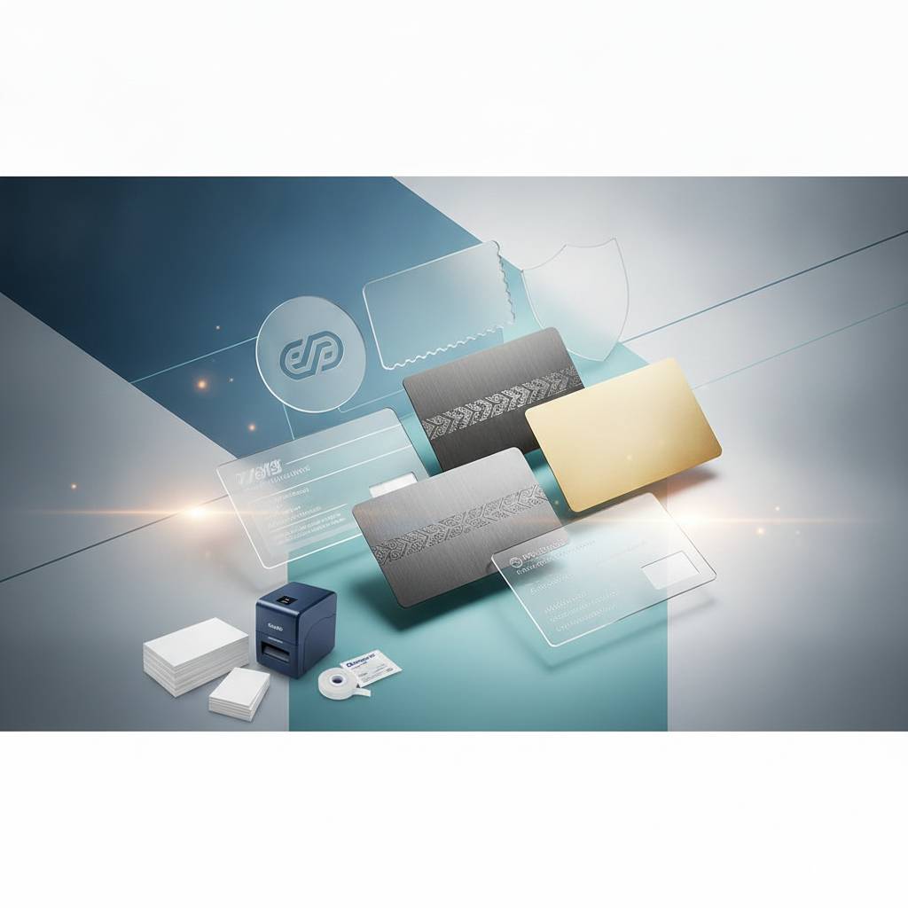 Custom Shapes, Clear Cards, and Metal Cards